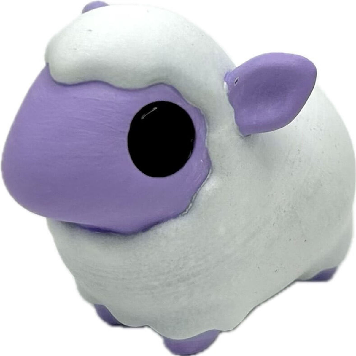 white and purple Sheep