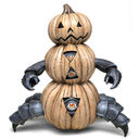 Beneath the Harvest Pumpkin Crab