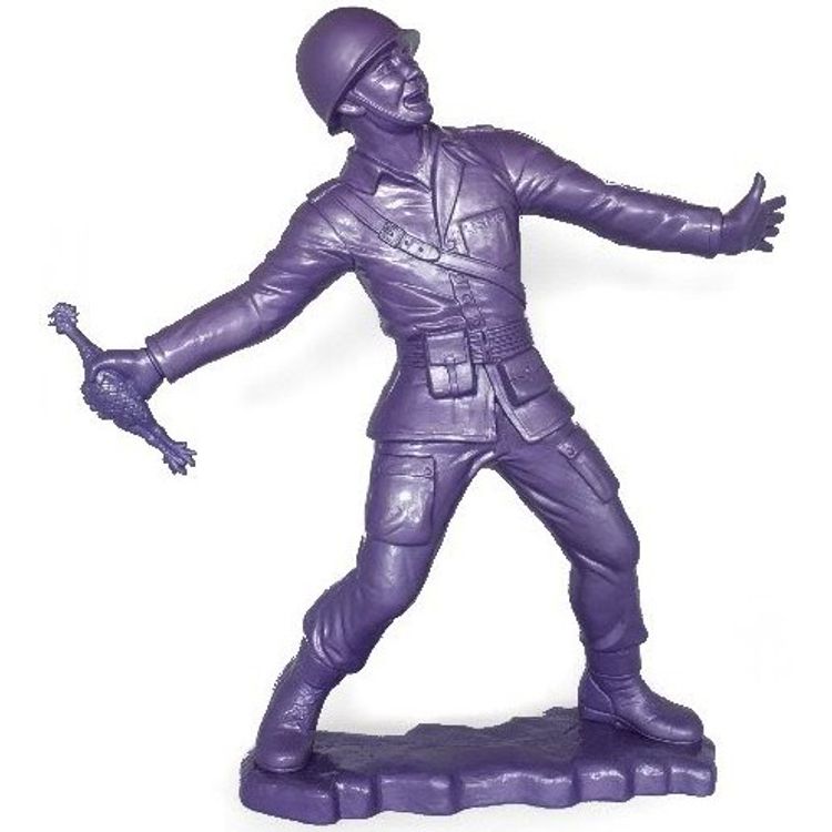 Big Army Man - Purple by Frank Kozik