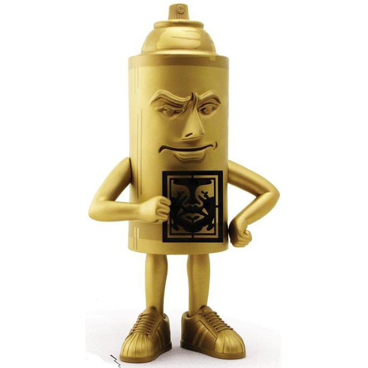 Mr. Spray - Gold by Obey Giant (Shepard Fairey)