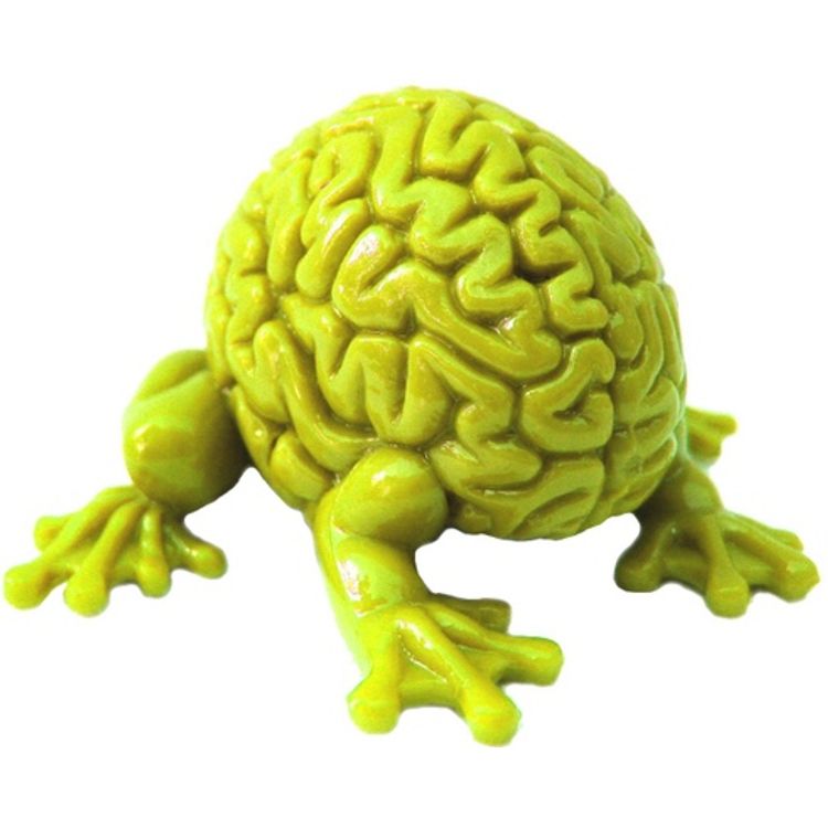 Jumping Brain - Yellow by Emilio Garcia