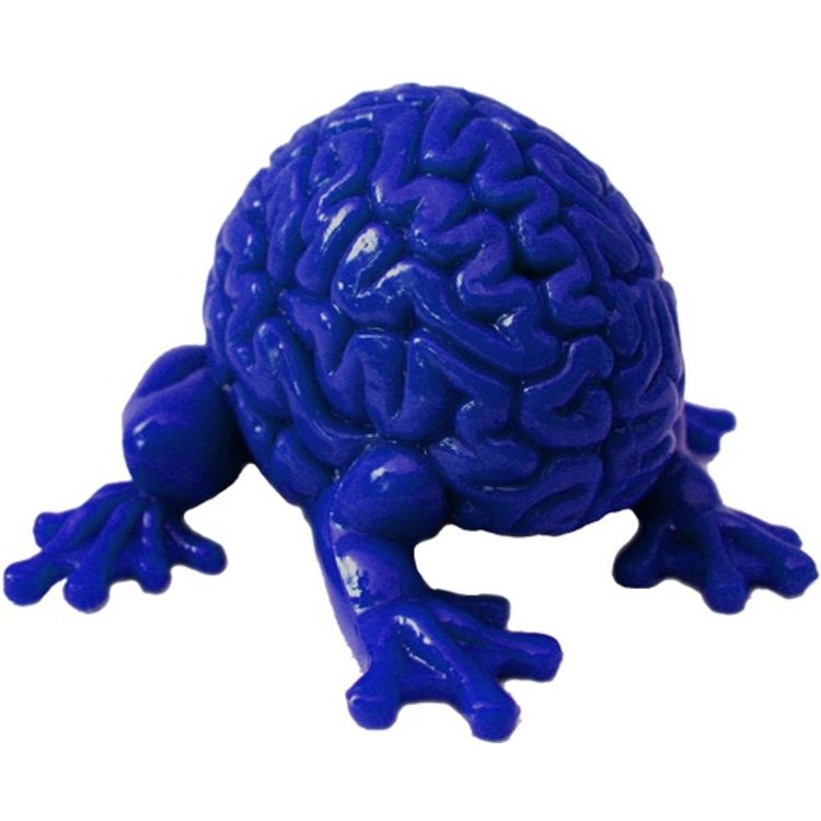 Jumping Brain - Blue by Emilio Garcia