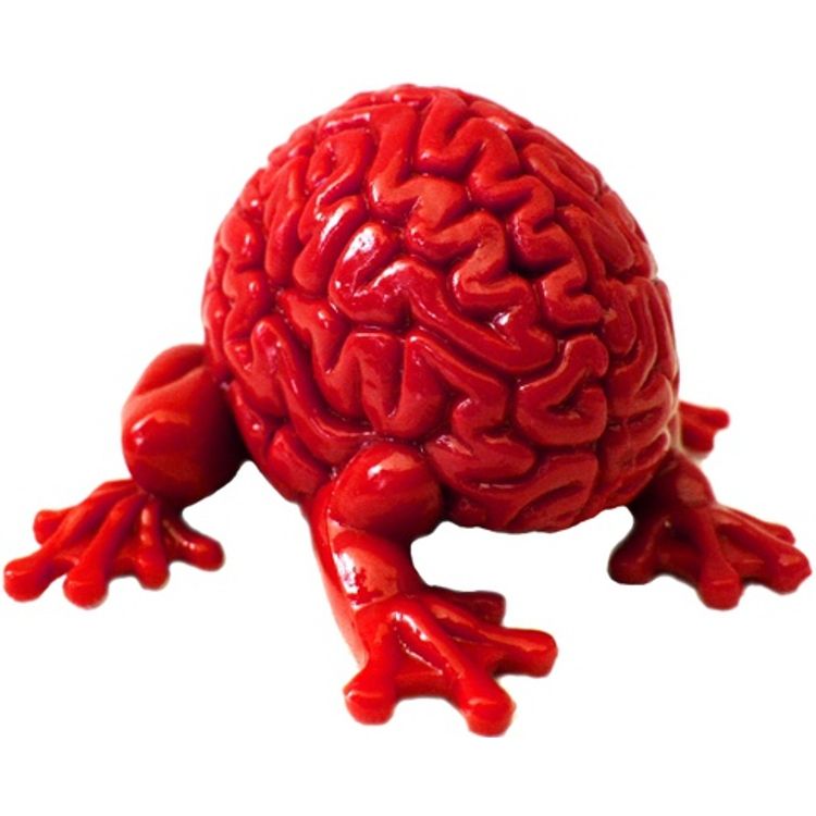 Jumping Brain - Red by Emilio Garcia
