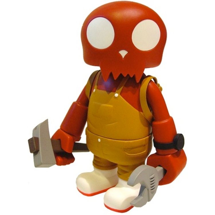Toyer Worker Qee - Red & Brown by Toy2r