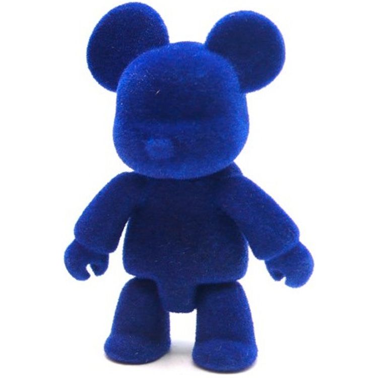 Bear Qee Flocked - Blue by Toy2r