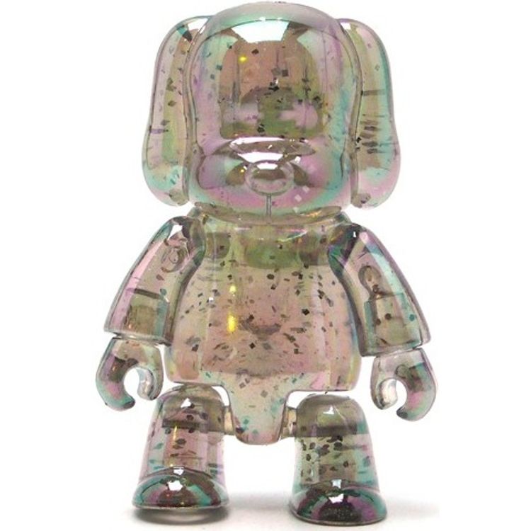 Metallic Dog Qee - Clear Glitter by Toy2r