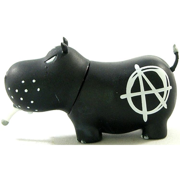 Potamus - Black Anarchy by Frank Kozik