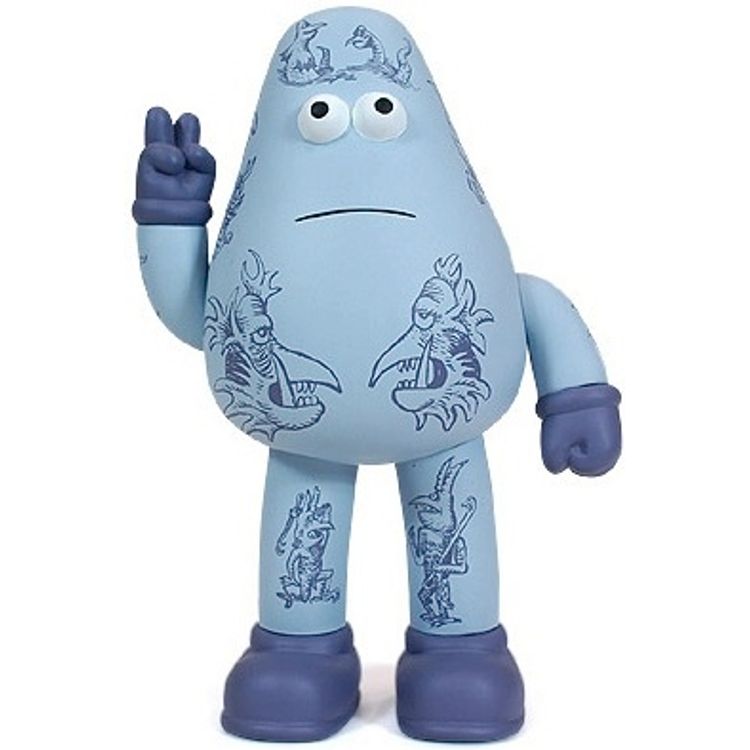 Yod - Illustrated Blue by James Jarvis