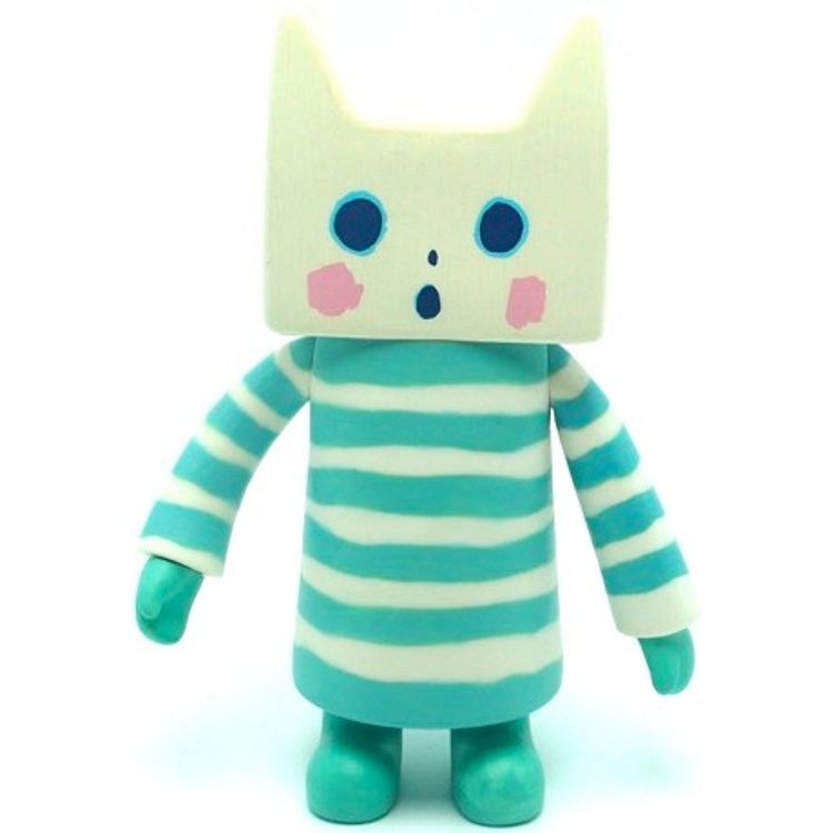 Cat and Carp - Blue Stripes by Galle Colle Nekonoko