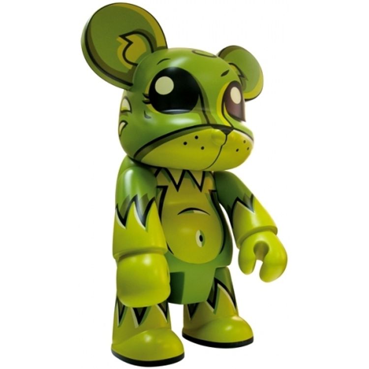 Toxic Swamp Bear Qee - Green 36" by Joe Ledbetter