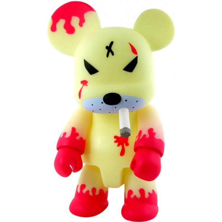 Redrum Bear Qee 8" - GID by Frank Kozik
