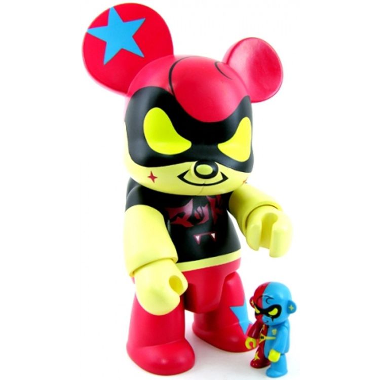 Phantom Thief Bear Qee 8" - Red by Mad Barbarians