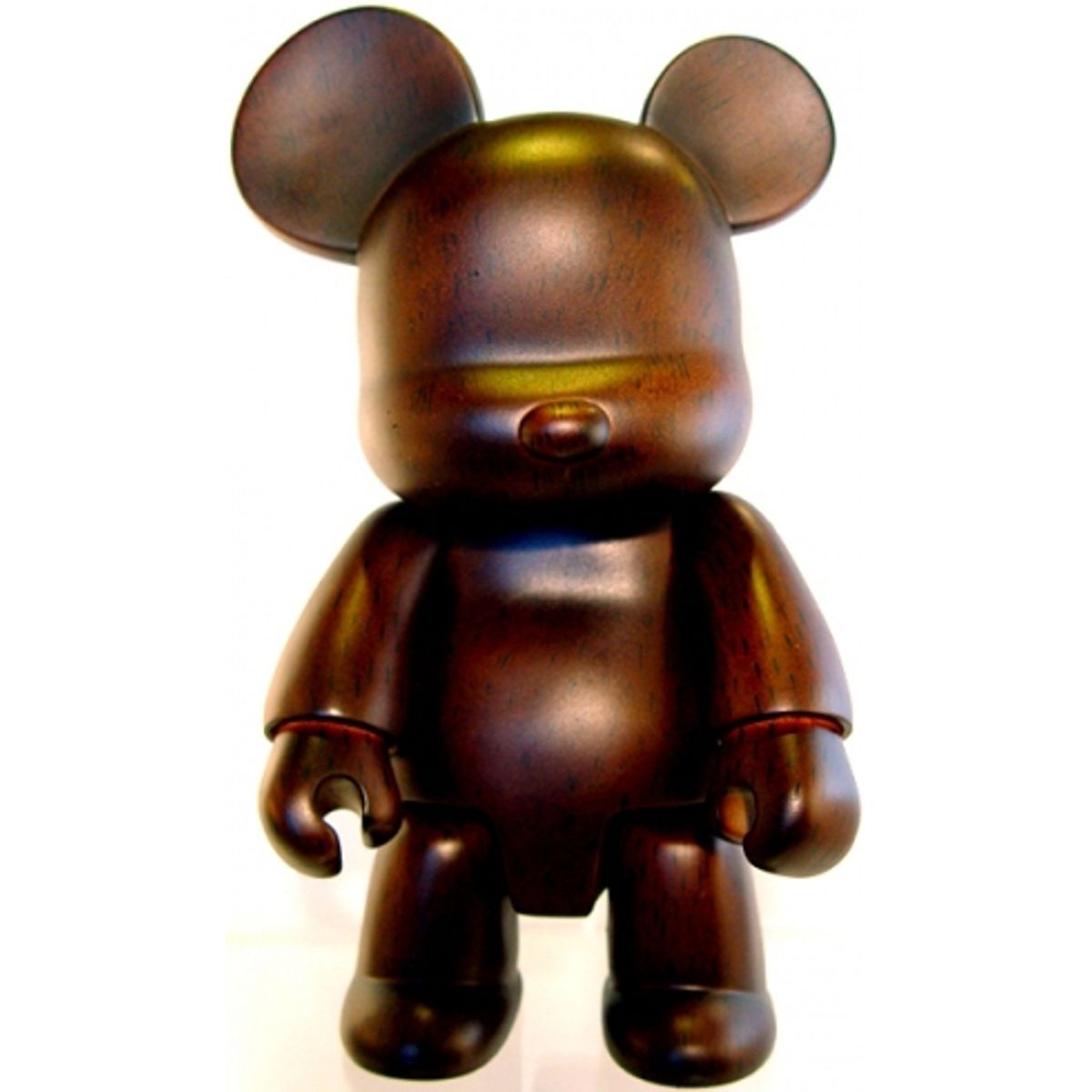 Wood Grain Bear Qee 8" - Light Sapele Matte