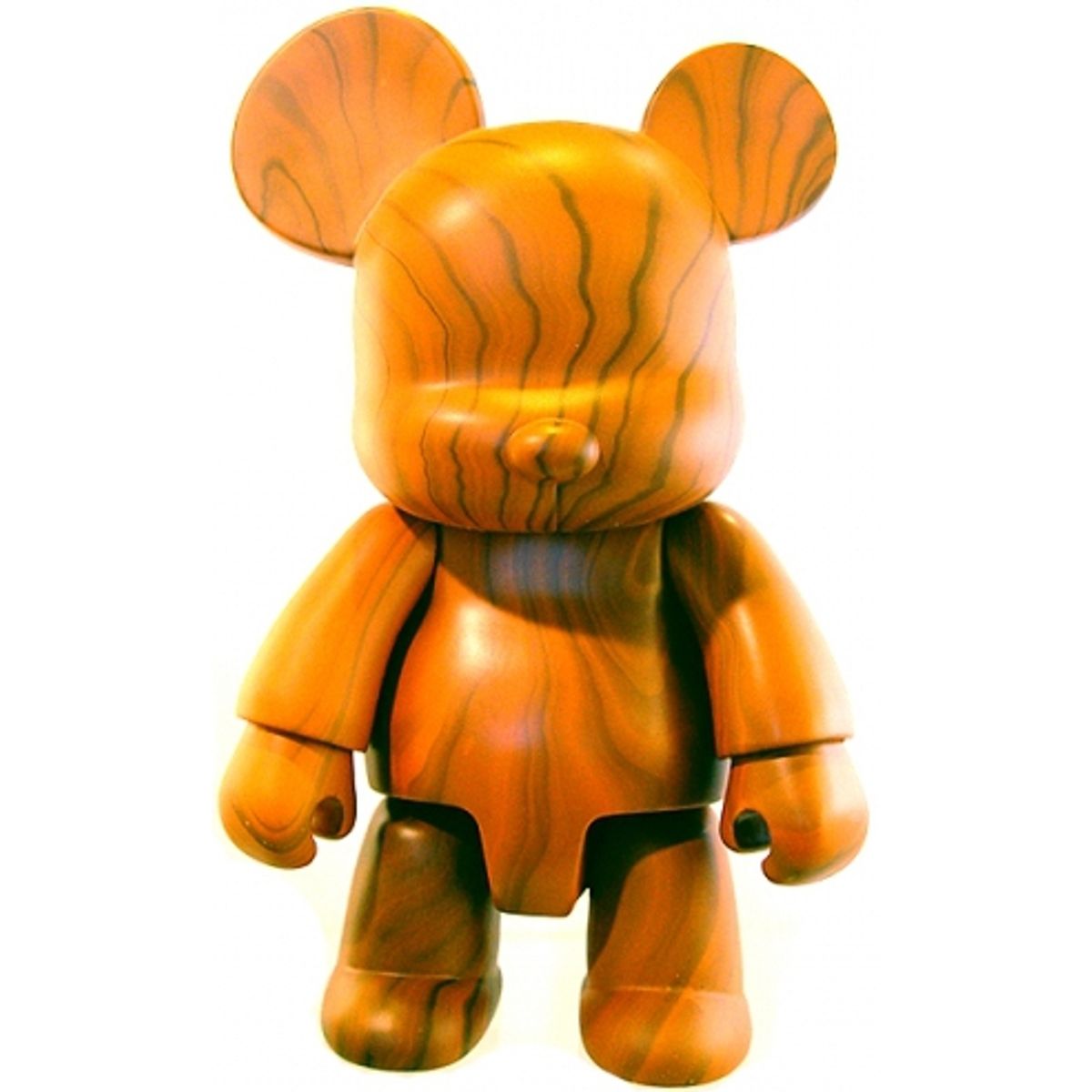 Wood Grain Bear Qee 8" - Dark
