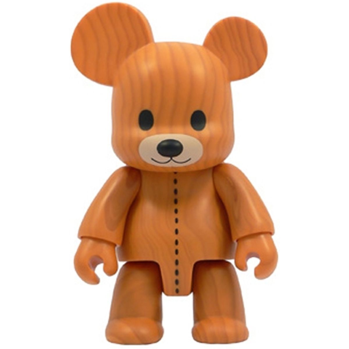 Wood Grain Teddy Bear Qee 8" - Light