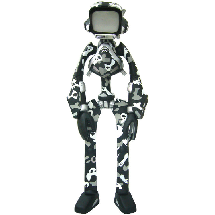 FLCL Canti - Black & White Camouflage by Toby HK