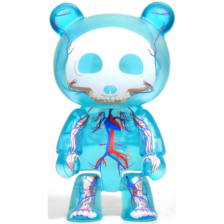 Skelanimals Qee 2.5" - Glacier Blue by Jason Freeny