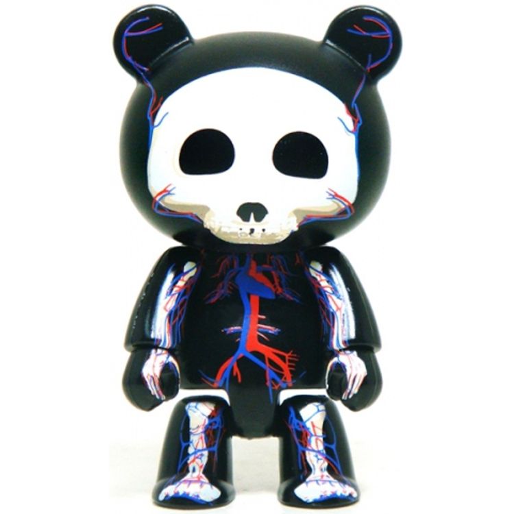 Skelanimals Qee 2.5" - Black by Jason Freeny