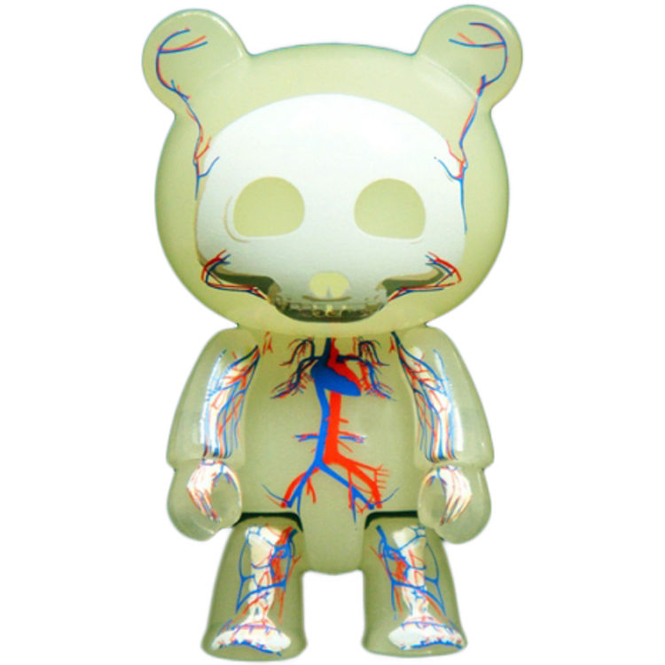 Skelanimals Qee 2.5" - GID by Jason Freeny