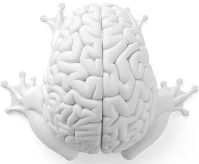 White Jumping Brain created by Emilio Garcia