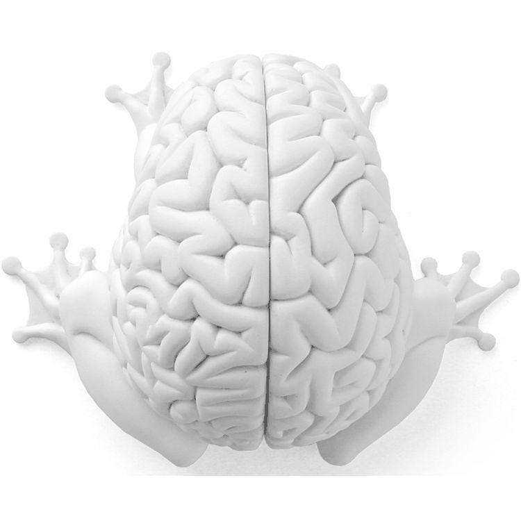 White Jumping Brain by Emilio Garcia