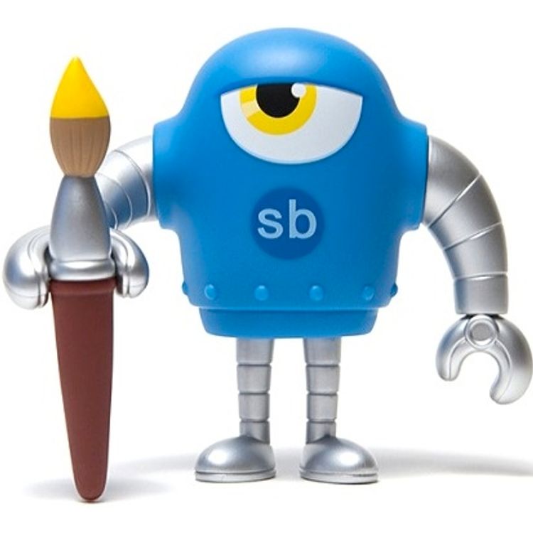 Sketchbot - Cyan (Brush) by Steve Talkowski