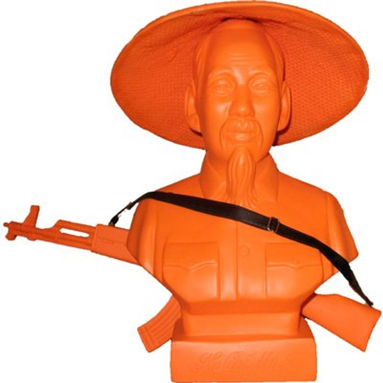 Ho Chi Minh Bust - Orange by Frank Kozik