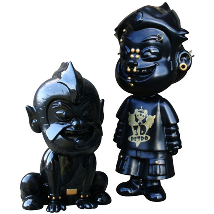 Pierce & Nathan - 3D Retro Black by Jared Deal