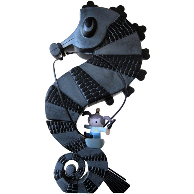 Seahorse and Rider - Cowboy by Amanda Visell