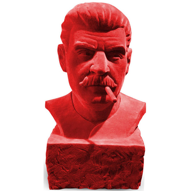 Smokin Joe Stalin - Red Flocked by Frank Kozik