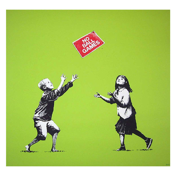 No Ball Games - Green by Banksy