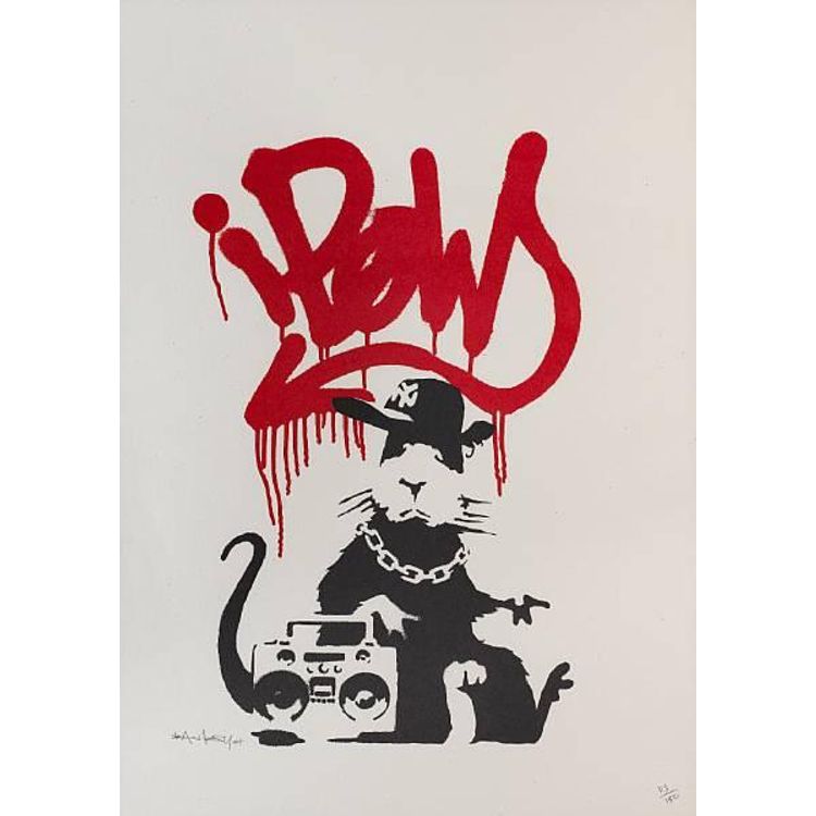 Gangsta Rat by Banksy