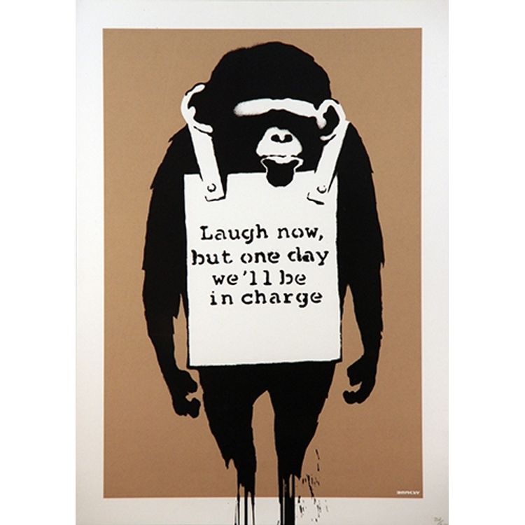 Laugh Now by Banksy