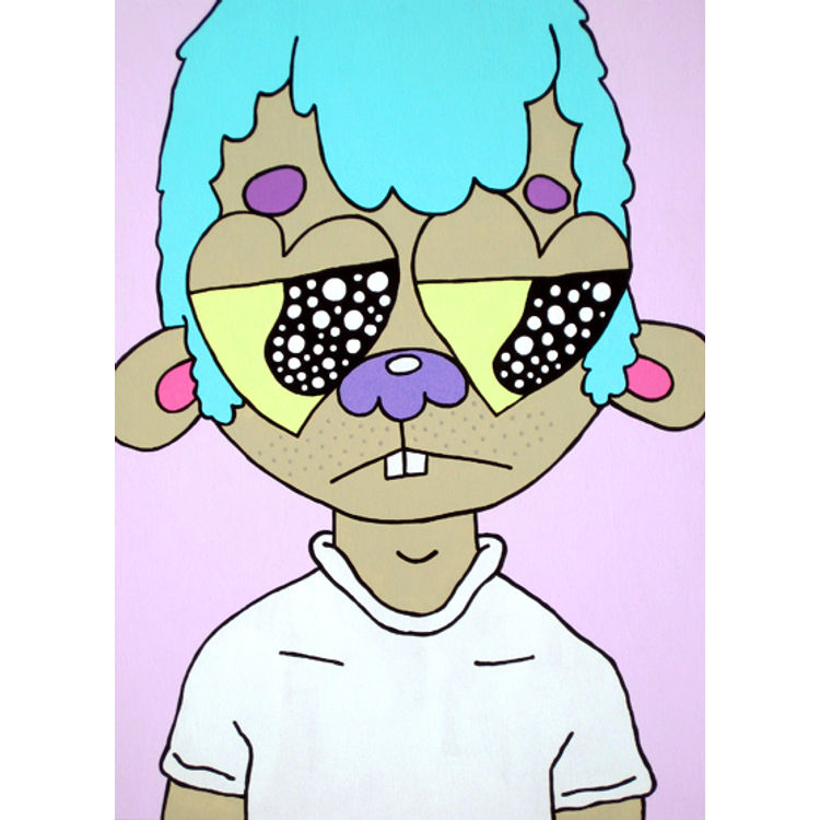 Boy With Blue Hair by Jon Knox (Hello Brute)