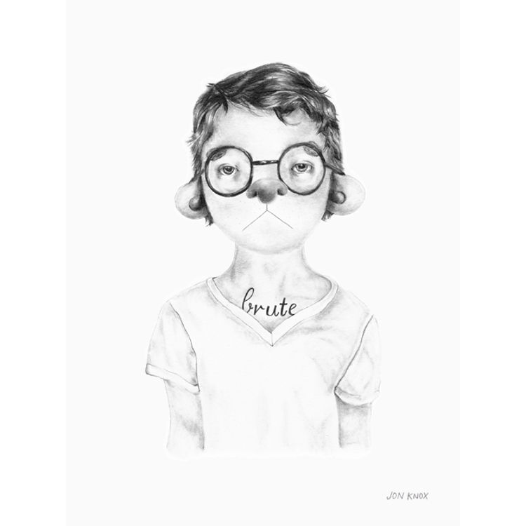 Boy with Brute Tattoo by Jon Knox (Hello Brute)