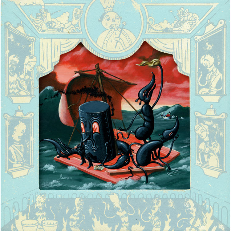 Raft of The Sunset Chuckles II by Travis Lampe