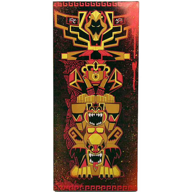 Totem Stack : Red by Jesse Hernandez