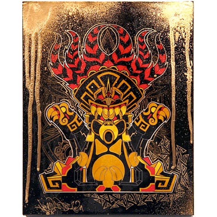Ozomathtli : Gold by Jesse Hernandez