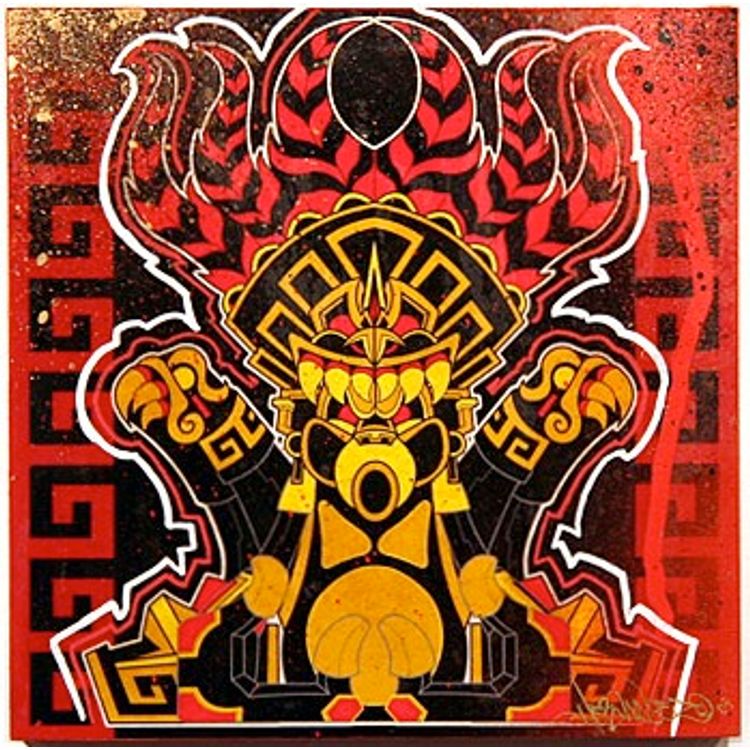 Ozomathtli : Red by Jesse Hernandez
