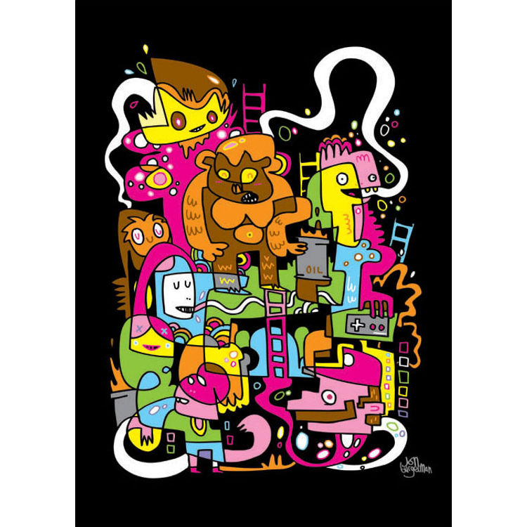 Pong Kong by Jon Burgerman