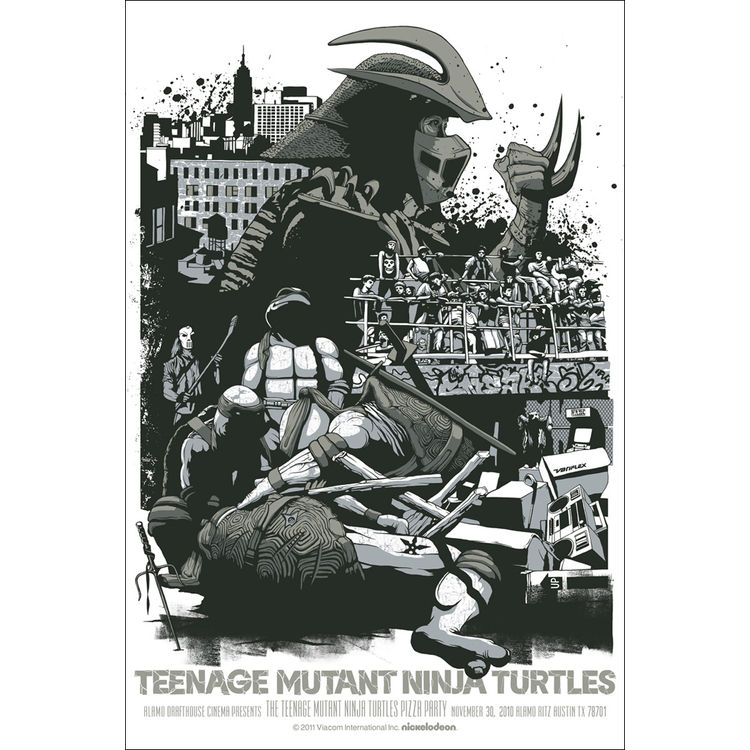 The Teenage Mutant Ninja Turtles Pizza Party - Variant by Jeff Proctor