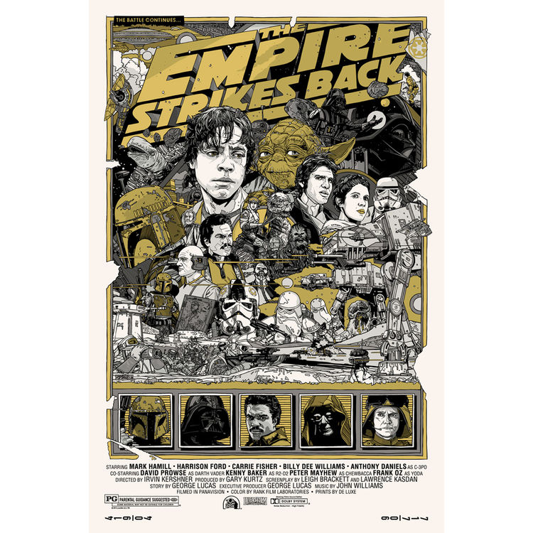 Empire Strikes Back - Gold Variant by Tyler Stout