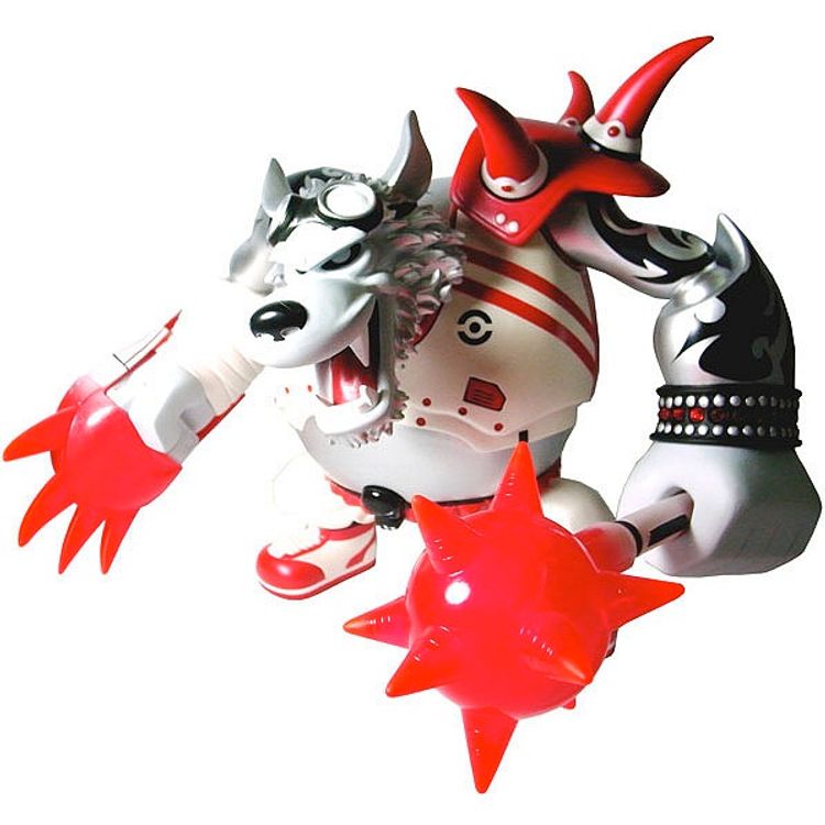 Da Fighter Lupus - Grey/Red by Tim Tsui