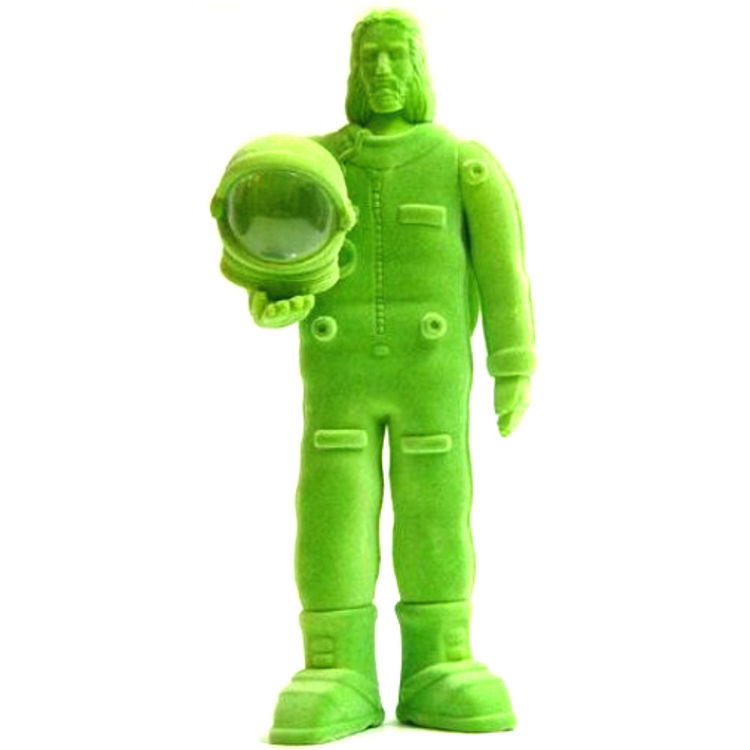 Astronaut Jesus - Green Flocked by Doma