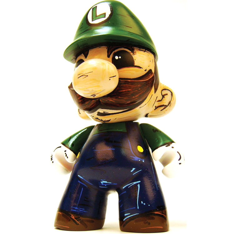 Mini-Munny Luigi by NIkejerk (Jared Cain)