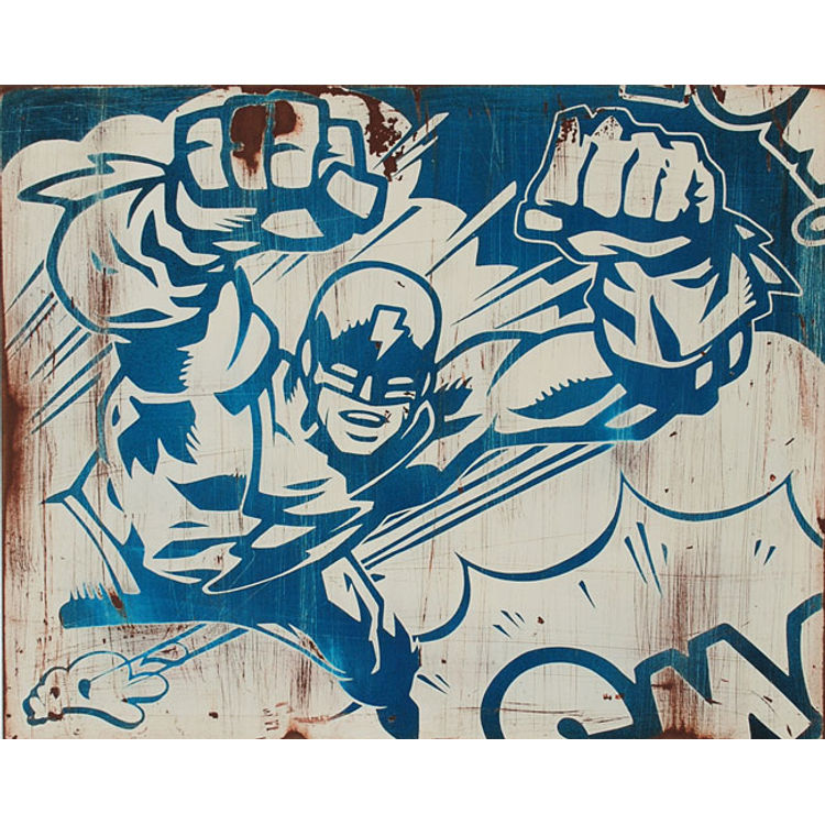 Thunderman - Blue by Tristan Eaton