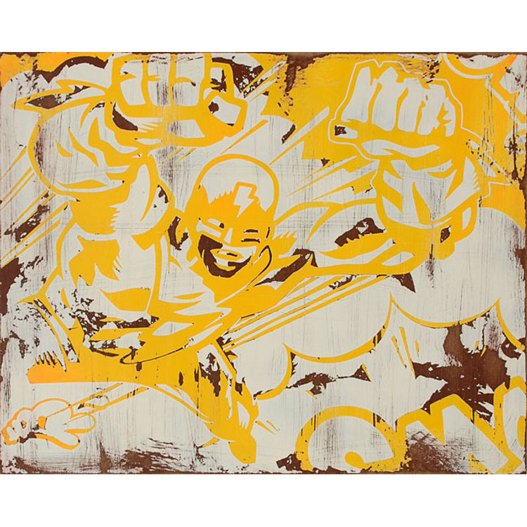 Thunderman - Yellow by Tristan Eaton