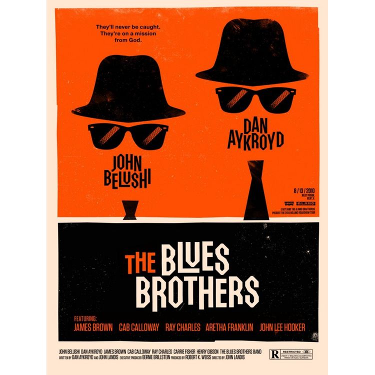 The Blues Brothers by Olly Moss