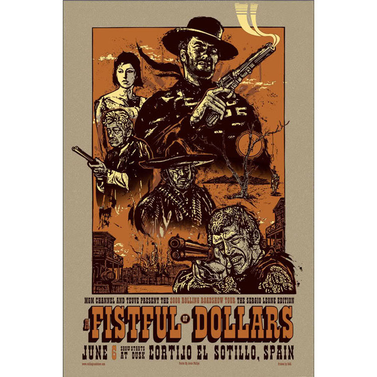 Fistfull of Dollars - Metallic Ink Variant by Jesse Phillips