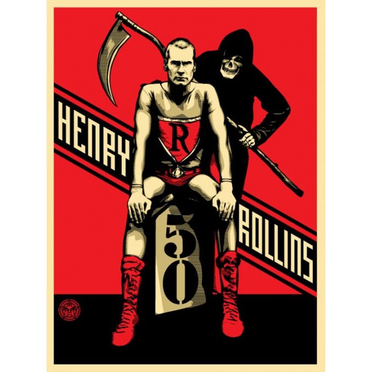 Rollins 50 by Obey Giant (Shepard Fairey)